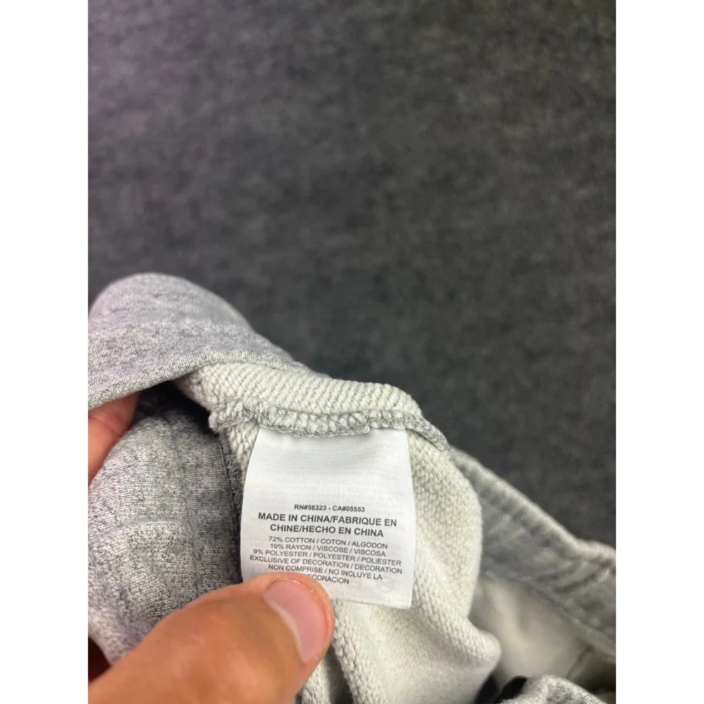 Jordan Sweatpants Mens Large Gray Jumpman Fleece Tapered Joggers 65426